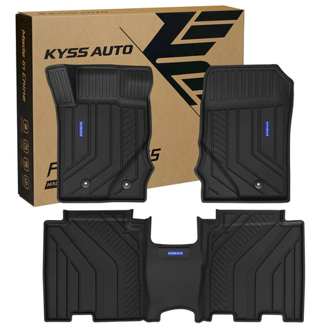 TPE Floor Mats -Floor All Weather Protector Truck Liners for Ford Bronco Car Floor Mats 2021-2025 TPE All Weather Custom Fit Floor Liner Car Mats, Black