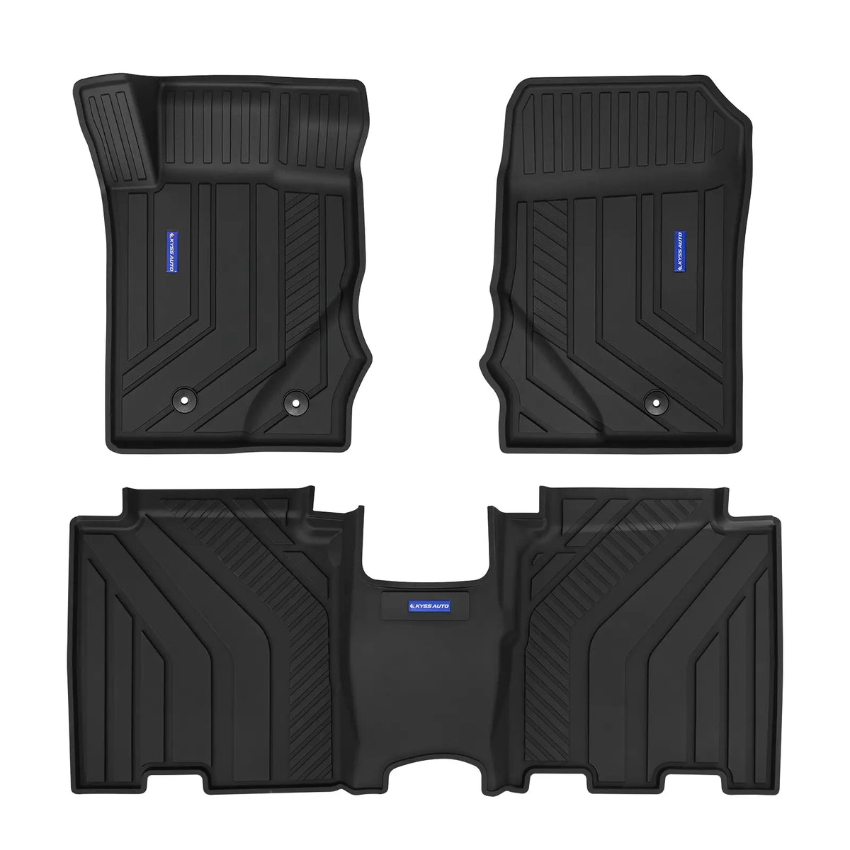 TPE Floor Mats -Floor All Weather Protector Truck Liners for Ford Bronco Car Floor Mats 2021-2025 TPE All Weather Custom Fit Floor Liner Car Mats, Black