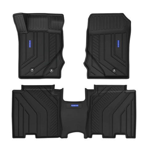 TPE Floor Mats -Floor All Weather Protector Truck Liners for Ford Bronco Car Floor Mats 2021-2025 TPE All Weather Custom Fit Floor Liner Car Mats, Black