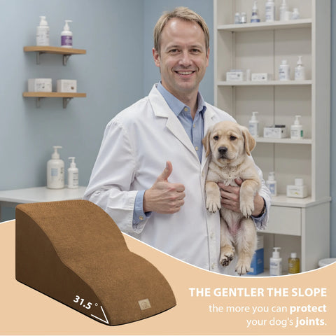 2 Step Dog Stairs - PLUS（31.5° Slope to Protect Your Doggy's Joints）