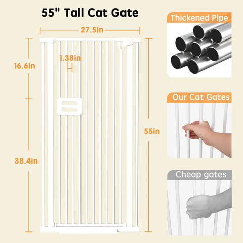 TSYPAIRS Tall Cat Gates