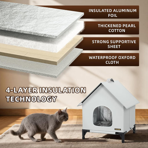 TSYPAIRS Outdoor Cat House Outdoor