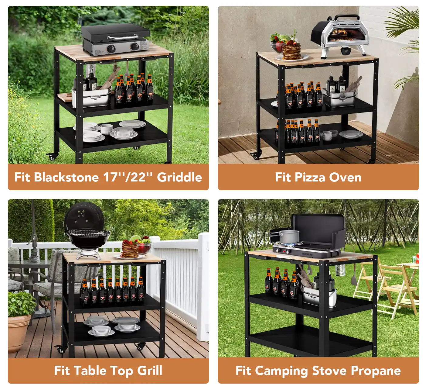 TSYPAIRS Outdoor Grill Prep Table