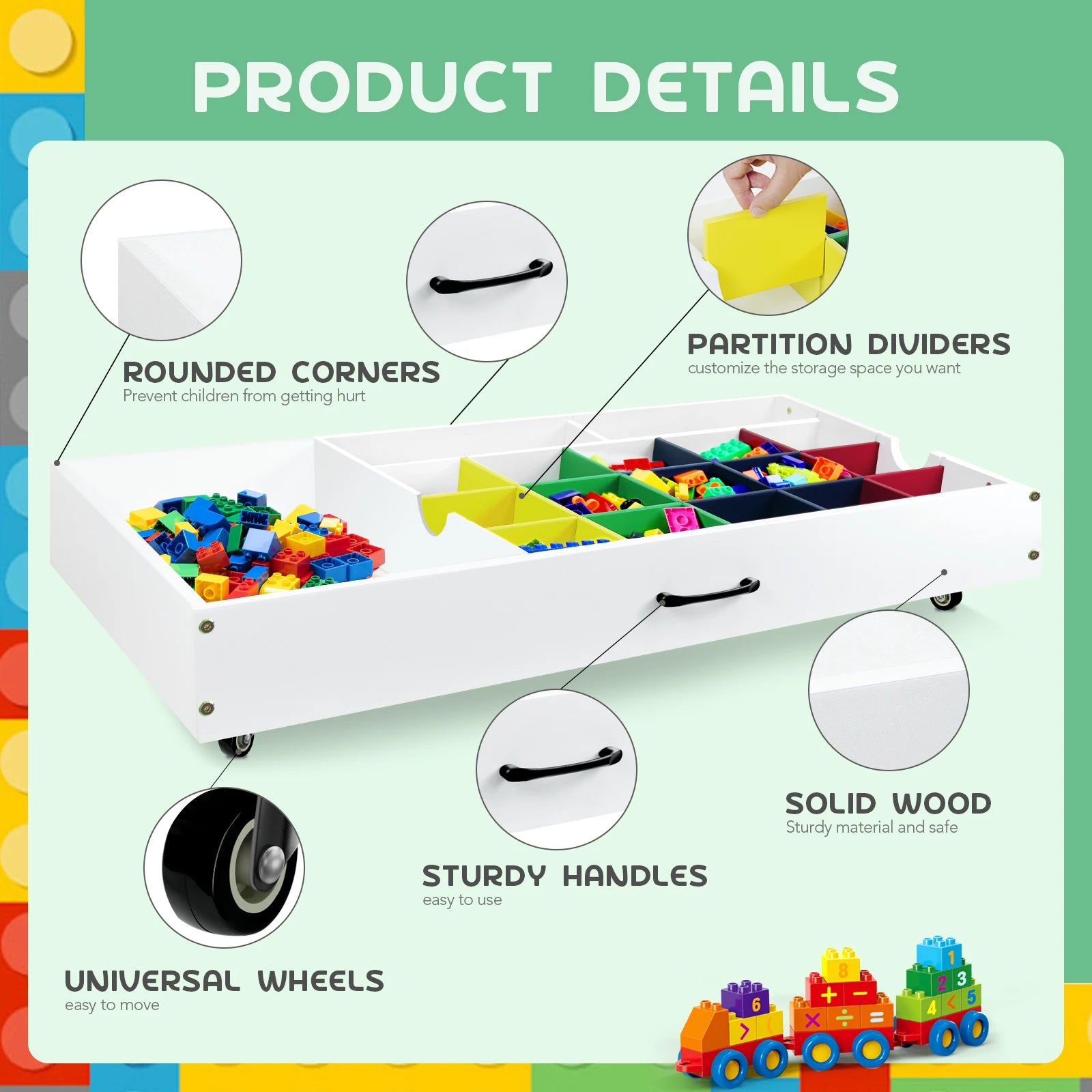 TSYPAIRS Lego Organizer Table