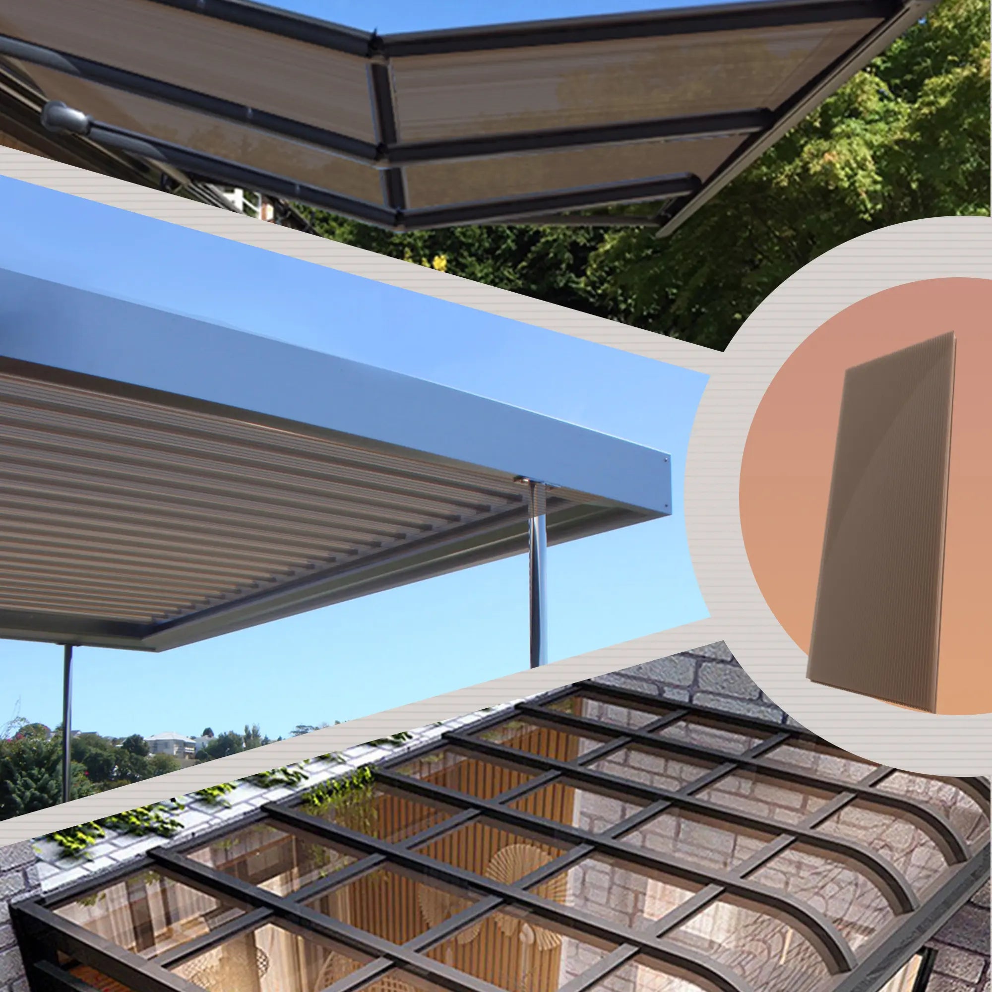 TSYPAIRS Polycarbonate Roofing Sheet Outdoor