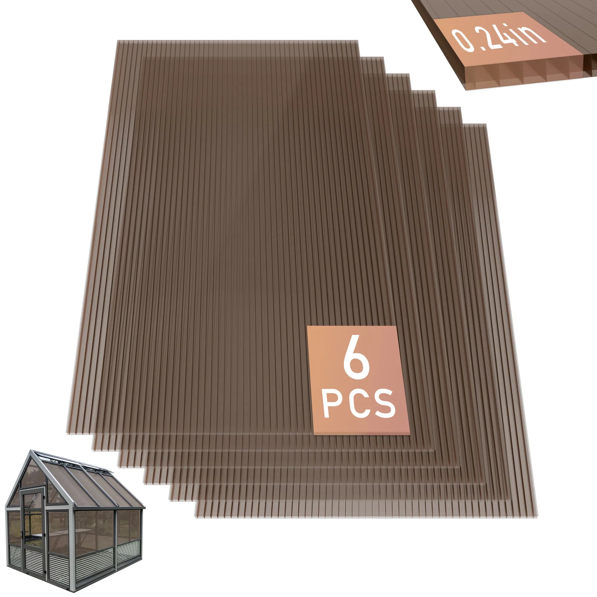 TSYPAIRS Polycarbonate Roofing Sheet Outdoor