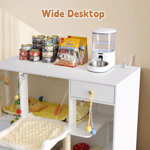 TSYPAIRS Cat Villa with Litter Box Enclosures