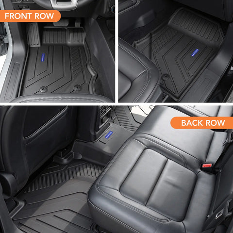 TPE Floor Mats -Floor All Weather Protector Truck Liners for Ford Bronco Car Floor Mats 2021-2025 TPE All Weather Custom Fit Floor Liner Car Mats, Black