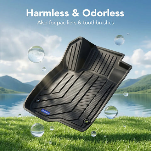 TPE Floor Mats -Floor All Weather Protector Truck Liners for Honda CRV Car Floor Mats 2023-2026 TPE All Weather Custom Fit Floor Liner Car Mats, Black