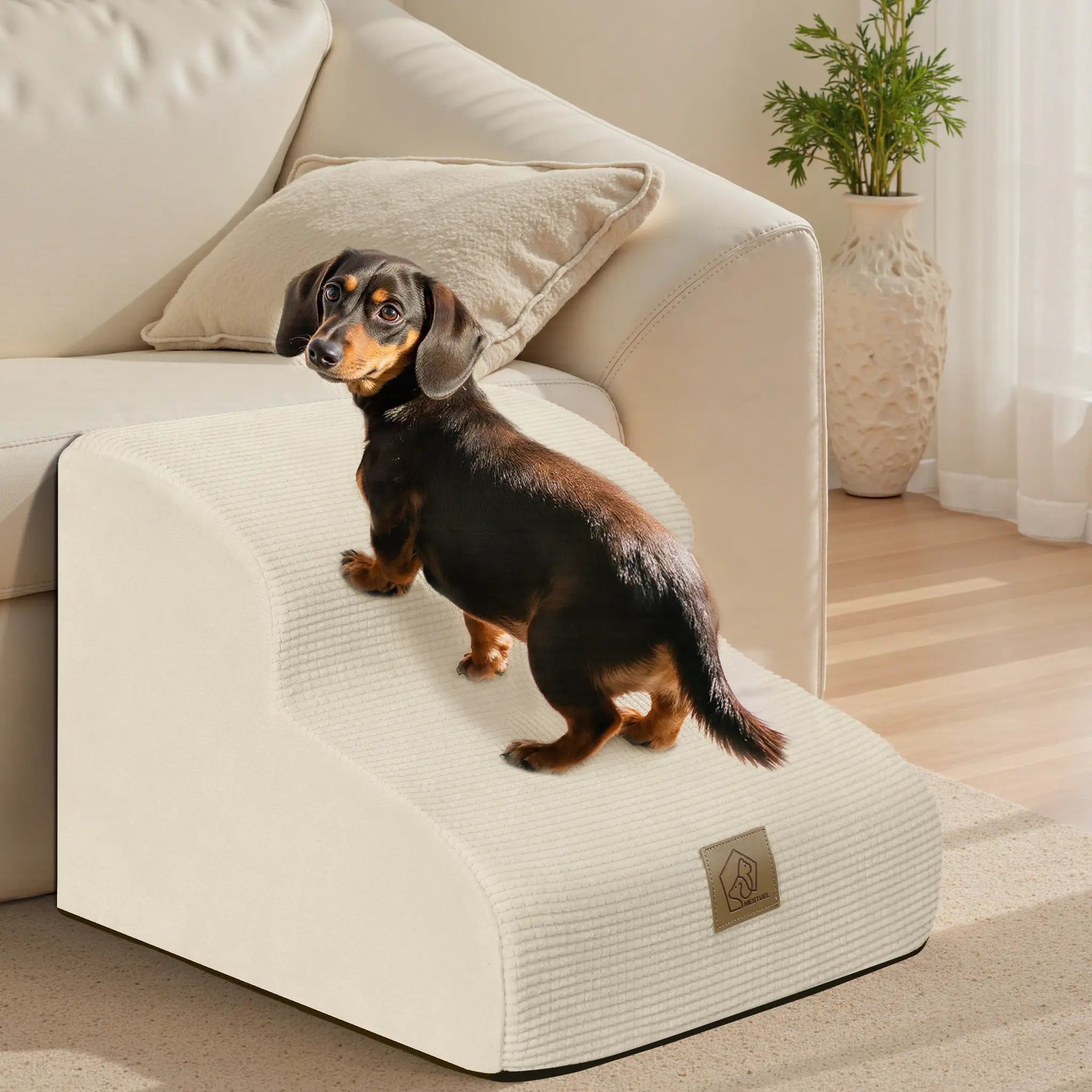 TSYPAIRS 2 Step Dog Stairs（Pet Stairs For Small Dogs）