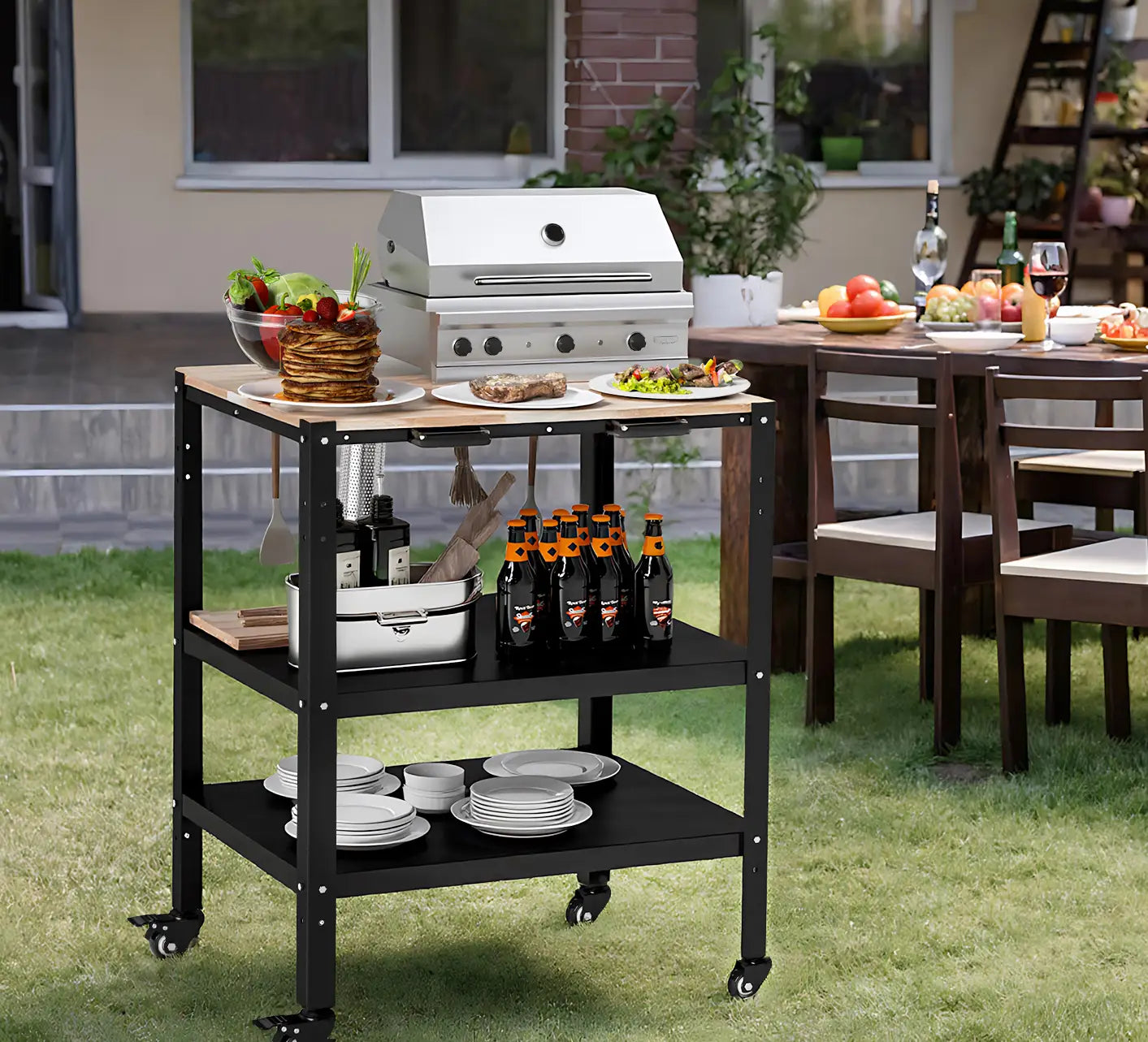 TSYPAIRS Outdoor Grill Prep Table