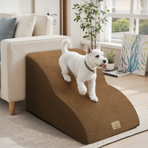2 Step Dog Stairs - PLUS（31.5° Slope to Protect Your Doggy's Joints）
