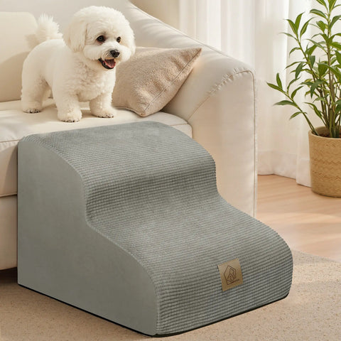 TSYPAIRS 2 Step Dog Stairs（Pet Stairs For Small Dogs）